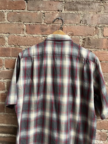 Uniqlo Undercover Men’s Flannel Shirt, Sz Medium Shadow Plaid, Cotton/Lyocell - Picture 6 of 8