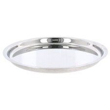 Stainless Steel Thali Plate Indian Dinner Platter Serving Dish Tray Kumcha Round