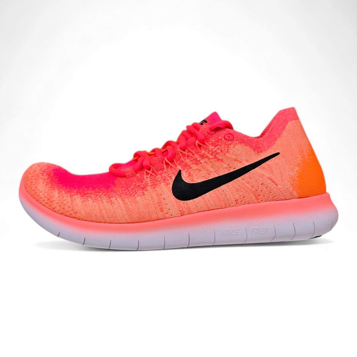 Nike Free RN Flyknit 'Bright Mango' Orange Gym Running Trainers