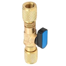 Brass Refrigeration Ball Valve Connector with G1/4in Interior Thread Adapter