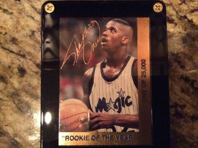 Shaquille O’Neal Rookie Of The Year Card | eBay