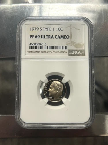 1979 S Type 1 Proof Roosevelt Dime certified PF 69 Ultra Cameo by NGC