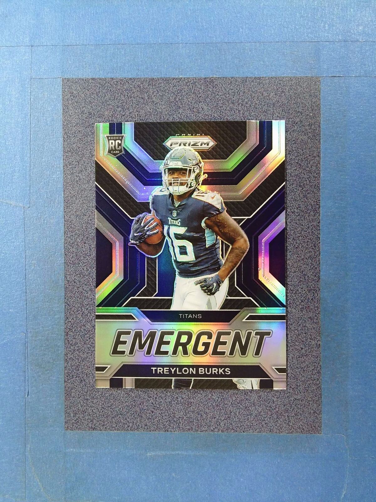 FB37) 2022 Prizm TREYLON BURKS RC #E-8 Emergent Silver Tennessee Titans