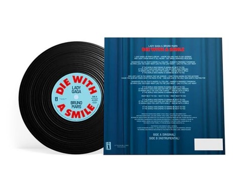 Lady Gaga Bruno Mars - Die With A Smile - 7" Vinyl Single Sealed New Mint - Foto 2 di 2