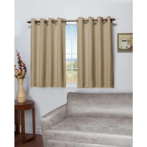 Ricardo Trading Driftwood Grommet Blackout Curtain - 50 in. W x 45 in. L