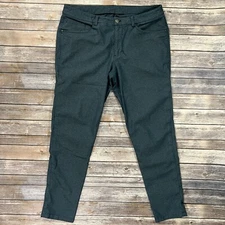 Lululemon ABC Pant Slim Tech Canvas Pants Stretch Performance 36x32 Blue M5609S