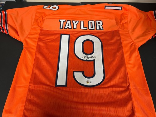 Tory Taylor Chicago Bears Autographed Signed Orange Jersey Beckett Witness Holo - Picture 2 of 3