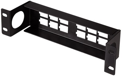 LogiLink 10'' Keystone Patch Panel 12-Port schwarz
