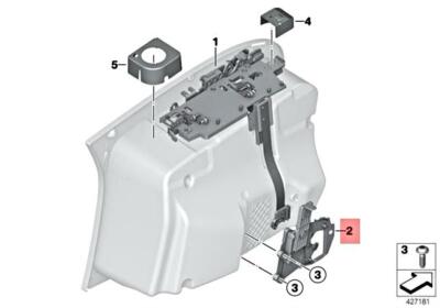 NEU BMW K26 K27 K28 K44 0597 SICHERUNGSMECHANISMUS UNTEN RECHTS  