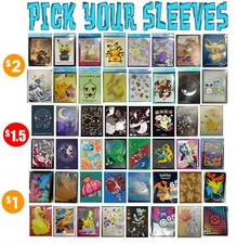 🔥🍃💧✨ Pick Your ONE Pokémon Card Sleeve! YOU PICK (1)! - Not a pack✨💧🍃🔥