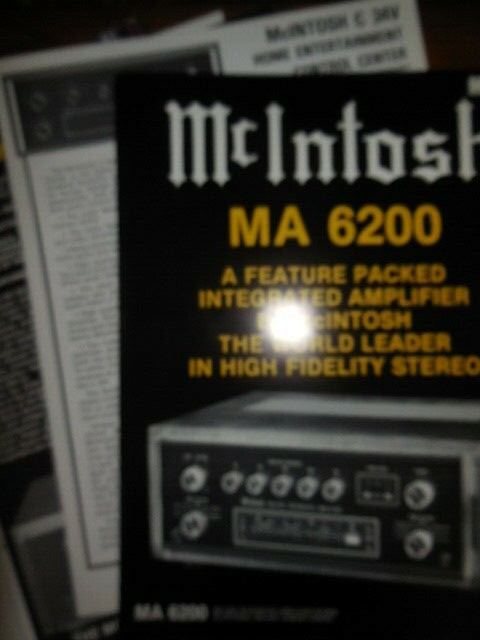 MCINTOSH MA 6200 Power Amplifier Brochure (4 Page)
