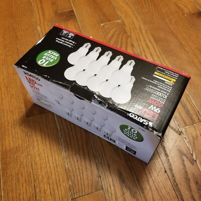 Satco 60W Equivalent Warm White A19 Medium LED Light Bulb (10-Pack) S11400