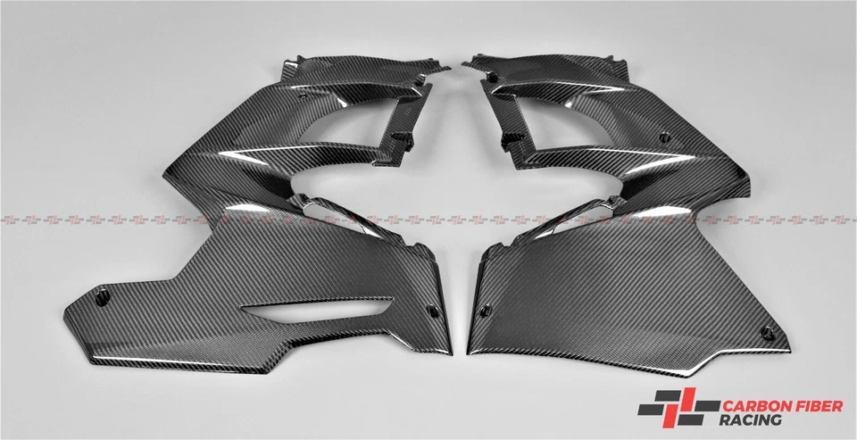 Paneles laterales Kawasaki Ninja H2 SX SE 2022-2023 - 100 % fibra de carbono Foto 3 de 3