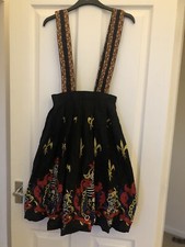 Vintage Tootal Separates Pinafore / Suspender Skirt / Dress - Size W24”