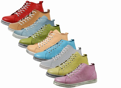 Andrea Conti Botín De Mujer De Cuero High Top Con Cremallera 0348734