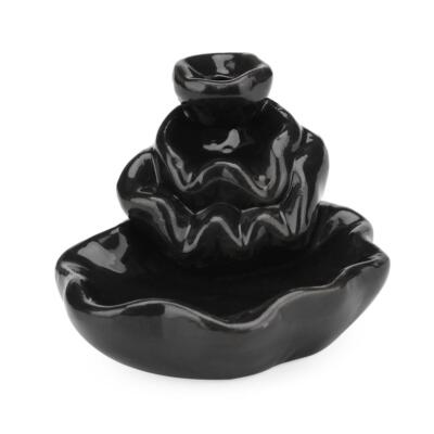 Ceramic Lotus Incense Cones Smog Backflow Incense burner Office Home Decor QDE