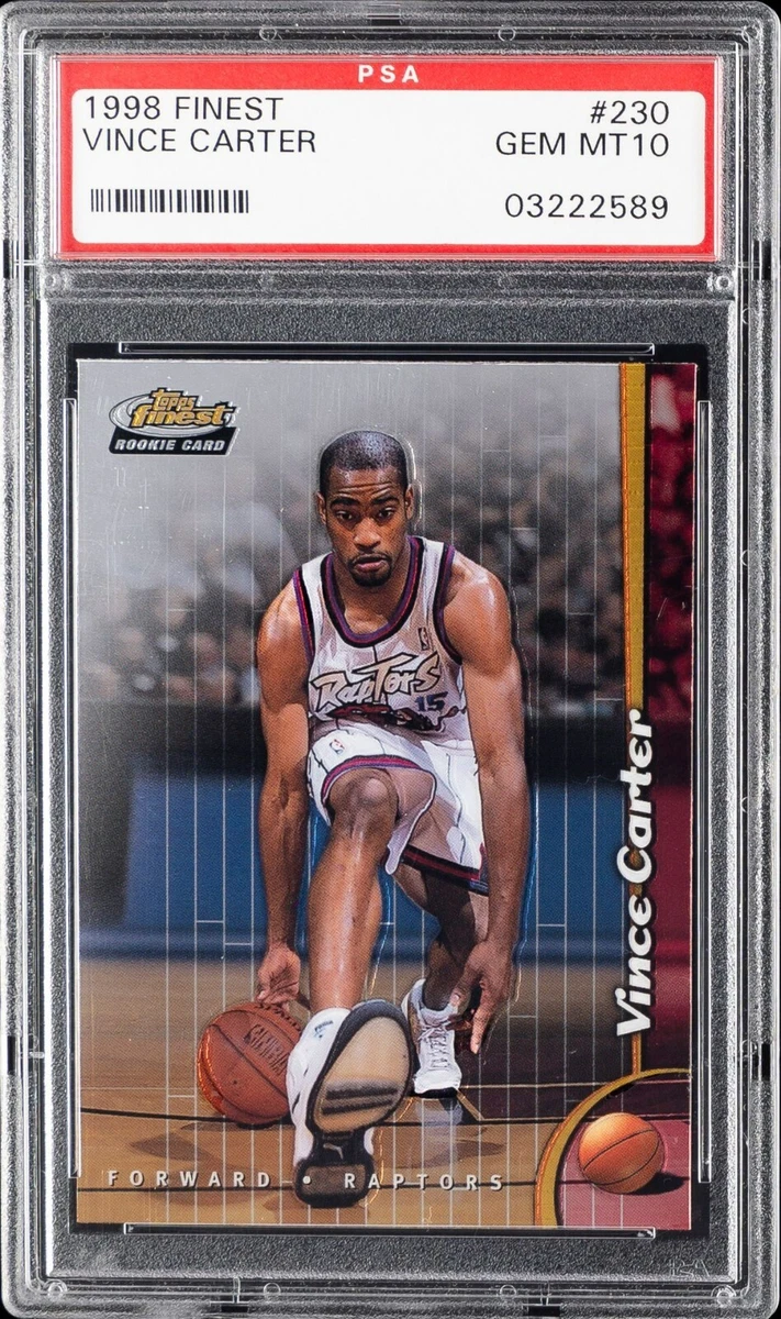 Vince Carter Basketball Grade 10 Rookie Sports Trading Cards