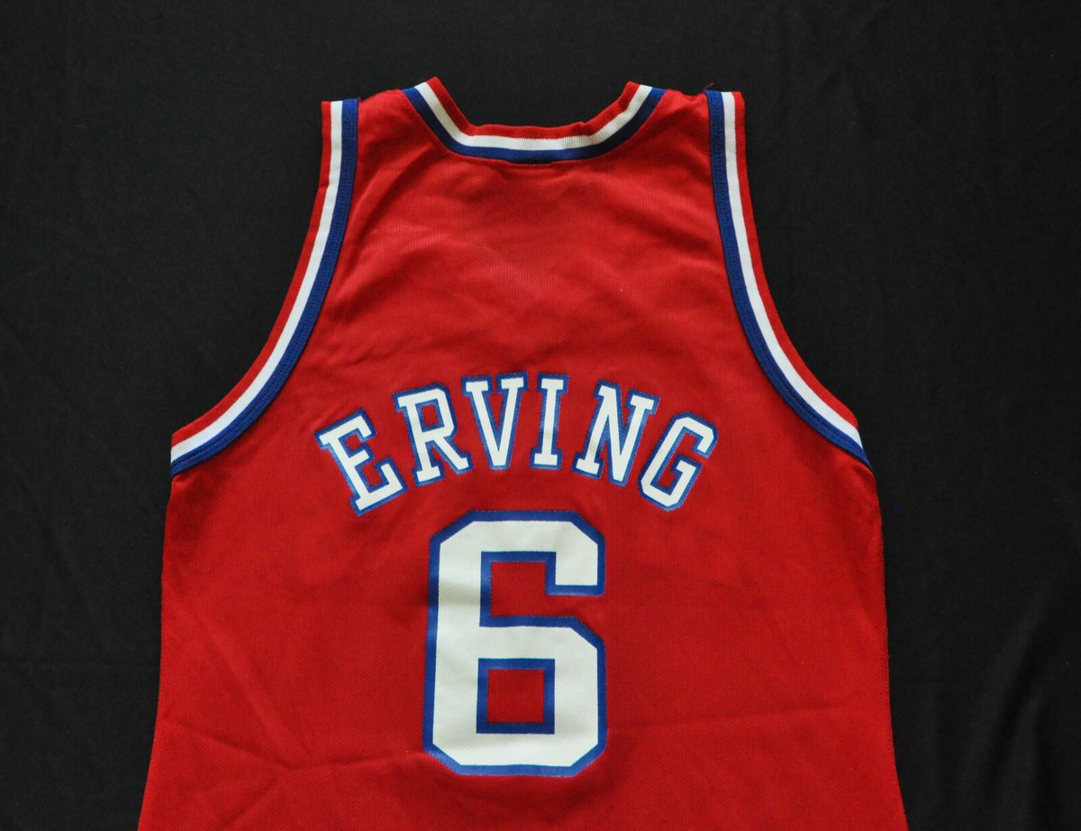 Julius Erving 76ers Sixers Champion Jersey 50th Gold NBA Dr J Men