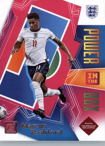 2021-22 Panini Donruss Road to Qatar - Power in the Box #14 Marcus Rashford