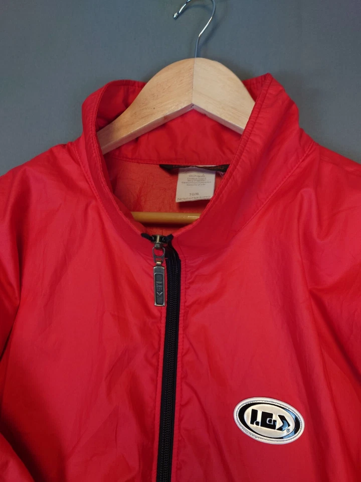 Chaqueta Louis Garneau de Colección Años 90 Cremallera Completa Roja Para Hombre Beige Etiquetada XL Se Ajusta a Grande Foto 2 de 4