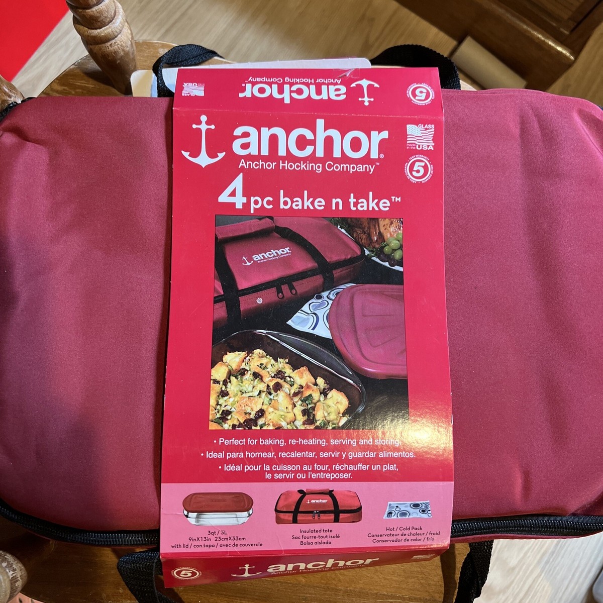 Anchor Hocking 91087ahg18 Bakeware Essentials Bake Set 4pc 91087 - Main Image