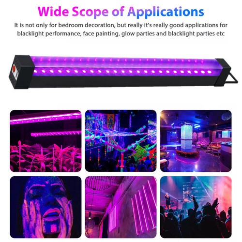Barra de luz negra LED UV BAR lavadora de pared evento escenario espectáculo luz + batería de 1800 mAh - Imagen 6 de 12