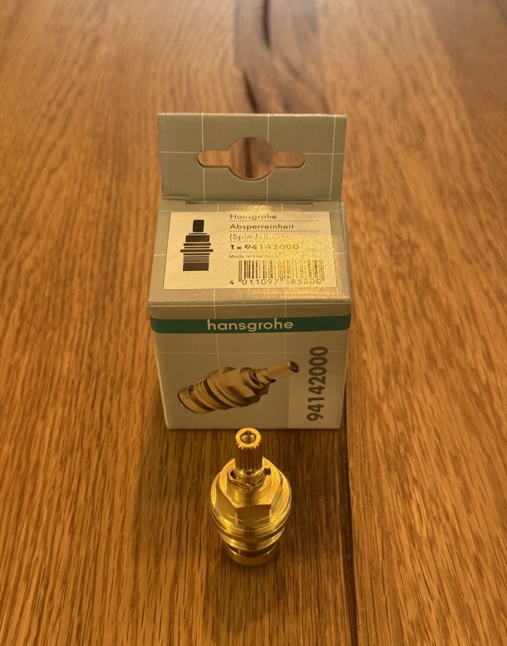 Hansgrohe Ecostat 1/2” Shut-Off Unit Flow Control Valve Spindle Brass 94142000 2