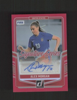 2024-25 Donruss #SS-AM Alex Morgan Signature Series AUTO Red #/49