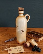 Pichet à Porto Vintage en Grès "Le Porto", Fait Main, Beige et Brun