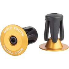 Wolf Tooth Alloy Bar End Plugs - Gold BARPLUG-AL-GLD