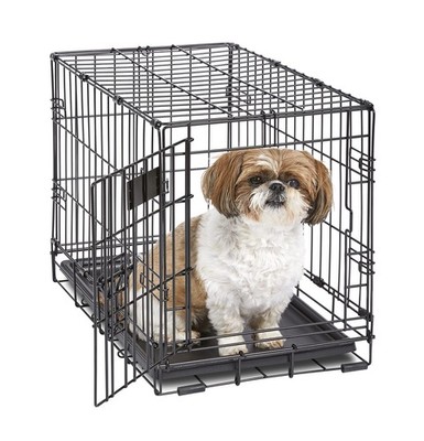 MidWest iCrate Single Door Dog Crate for XS Breeds 23L x 14W x 16H Black