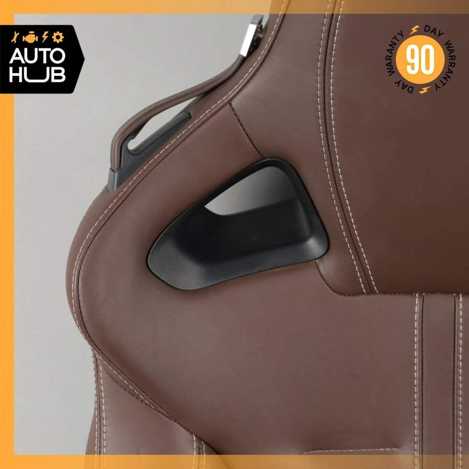 Conjunto de cojín de asiento lateral derecho Jaguar F-Type Coupé 15-17 marrón OEM Foto 3 de 4