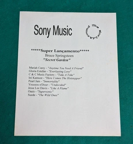 Bruce Springsteen - Secret Garden BRAZIL PROMO 12" Ep 1995 Columbia Sony - Image 3 of 3
