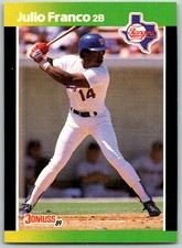 ⚾ 1989 Donruss Baseball's Best #32 Julio Franco Texas Rangers