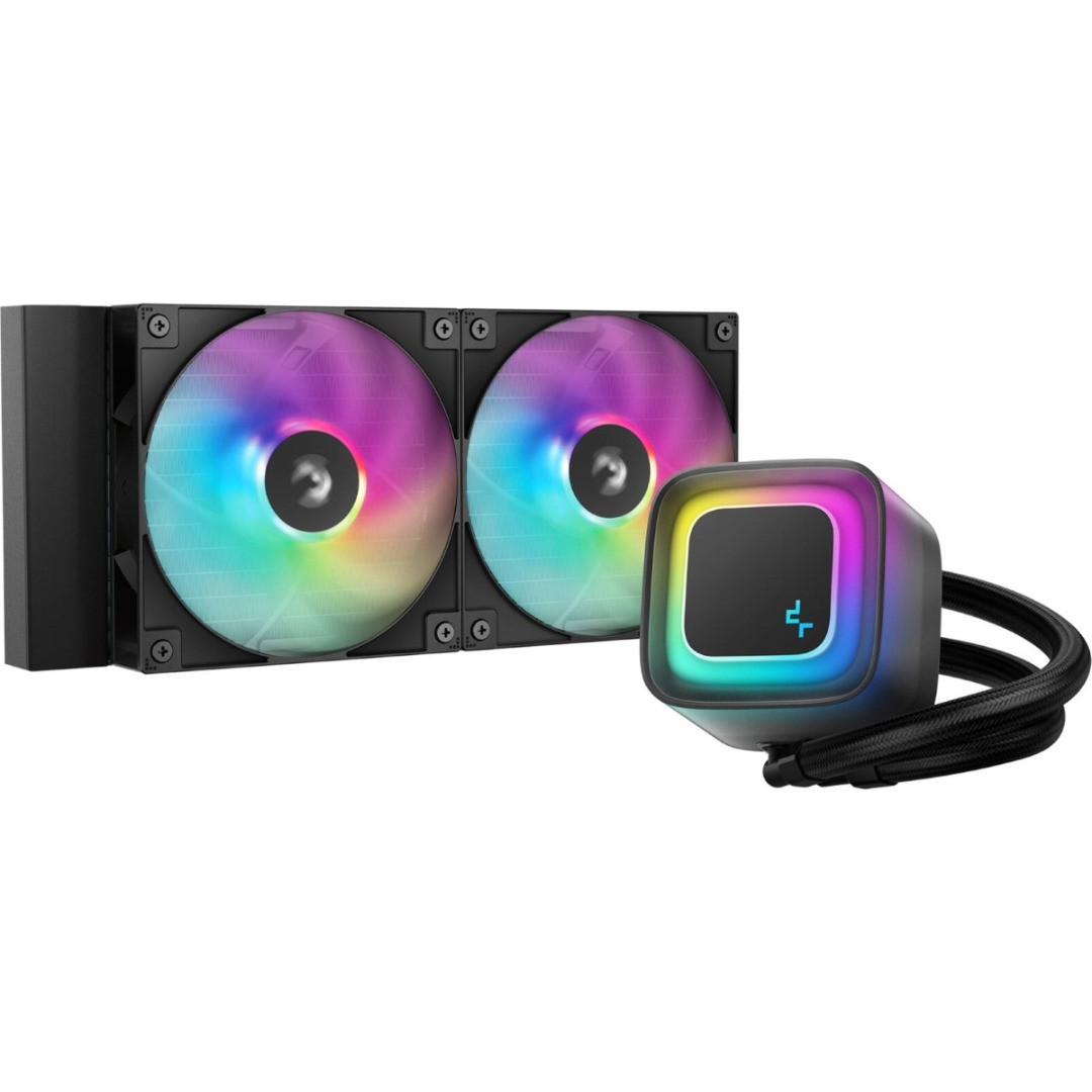 DeepCool LE240 V2 240mm ARGB AIO Liquid CPU Cooler - Black