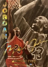 Michael Jordan 1993 Sports Edition Greatest Ever Gold Foil Sig Retirement Card