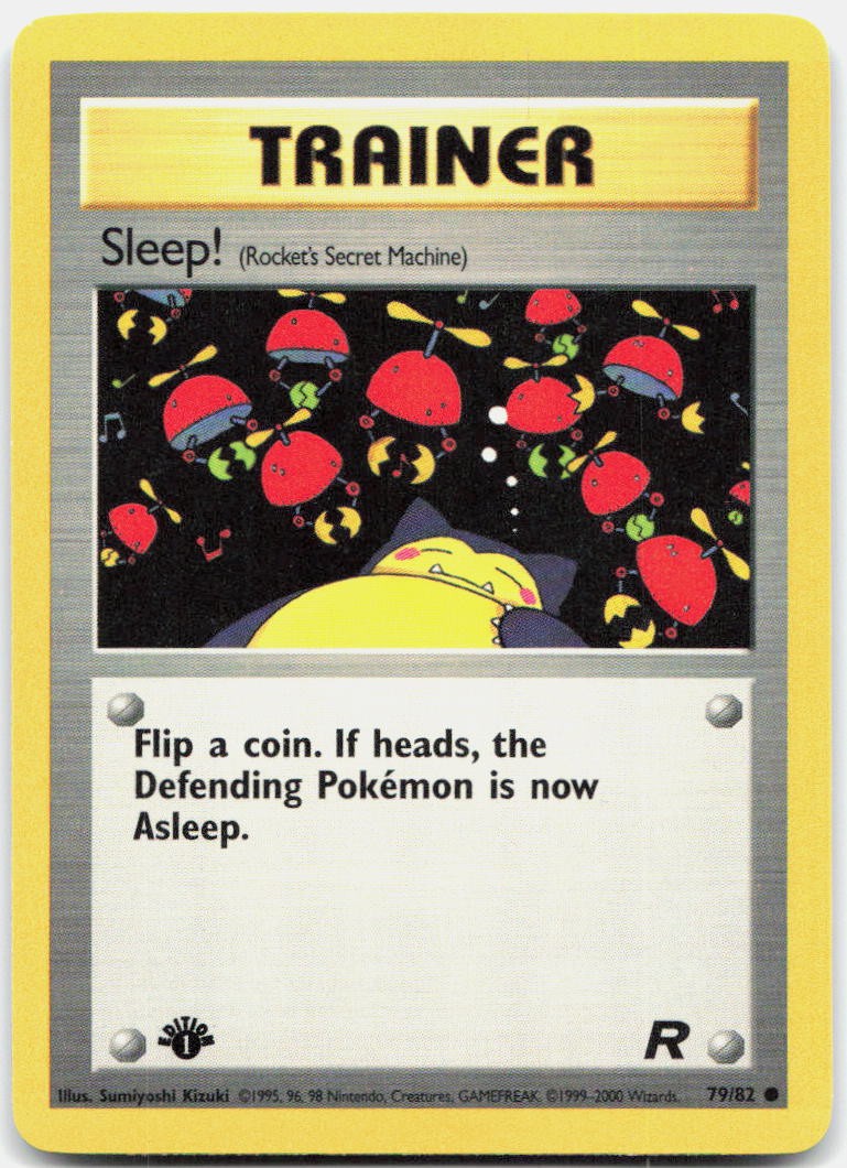 Sleep! (Rocket's Secret Machine) TR 79/82 Common 1st Edition NM