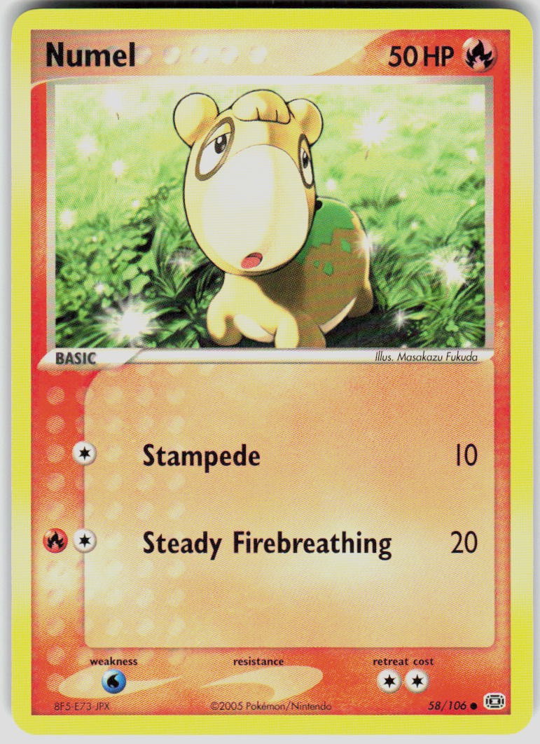 Numel 58/106 EX Emerald Pokemon