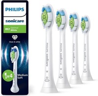 4 PACK PHILIPS SONICARE ORIGINAL W2 OPTIMAL WHITE TOOTHBRUSH HEADS WHITE UK