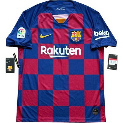 2019/20 Barcelona Home Jersey #10 Messi Large Nike Soccer La Liga