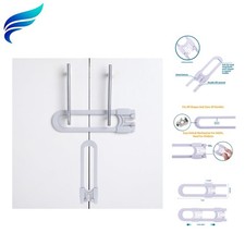 Sliding Cabinet Locks Baby Proofing Adjustable Child Safety Latches for Kno...