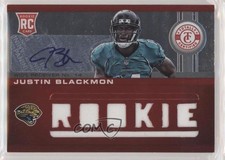 2012 Totally Certified Platinum Red 97/99 Justin Blackmon #217 Auto 0q3