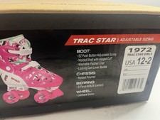 Trac Star Girls 1972 Roller Derby Skates 12-2 Brand New in Box