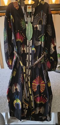 nwt farm rio living nature smocked long sleeve dress sz s (225969653927), nwt farm rio living nature smocked long sleeve dress sz s (225969653927),