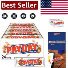 Individually Wrapped Peanut Caramel Candy Bars - Sweet  Salty Treats, 24 Count