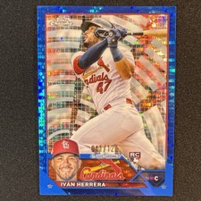 2023 Topps Chrome Ivan Herrera RC Blue Sonar Refractor /125 Cardinals Rookie
