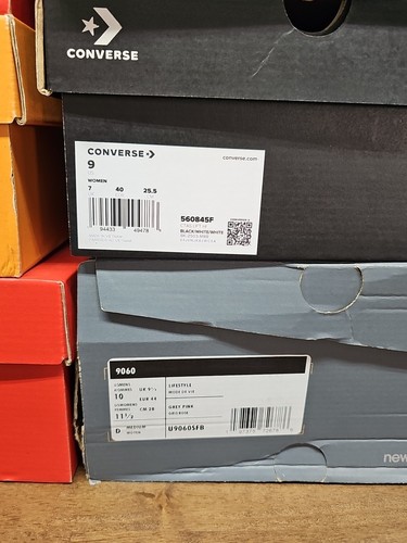 Empty Shoe Boxes 8PC Lot Set Nike Adidas New Balance Converse - Picture 4 of 5