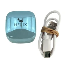 Helix True Wireless Earbuds Charging Case Only Blue USB-C w/ Cable Replacement