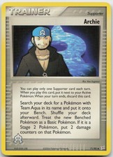 Archie 71/95 Uncommon Team Magma vs Team Aqua Pokemon LP