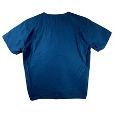Carhartt M Scrub Top Mens Blue Ripstop V-Neck Medical C15108